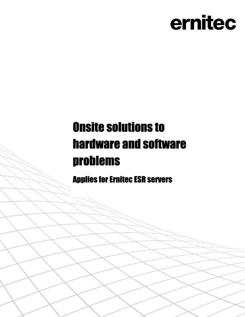 Página 1 del manual Manual de usuario Ernitec CORE-3200R-12R-V4