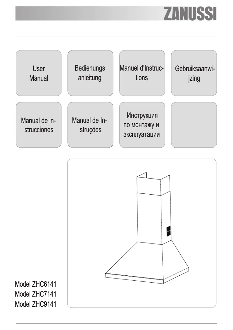 Imagen de la primera página del manual del dispositivo ZHC 6141 X