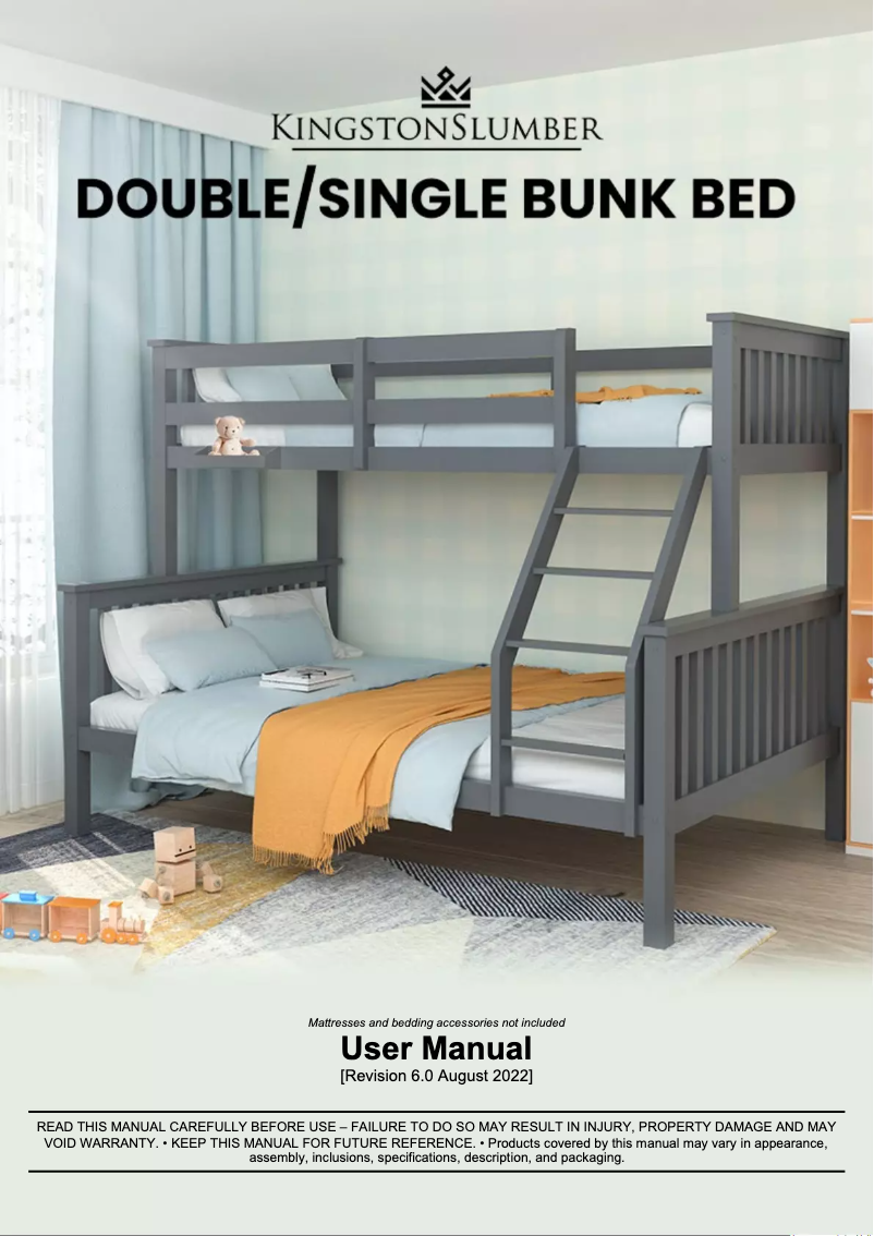 Página nº 1 - Manual de usuario Kingston Slumber FURBBDKNGA12VG