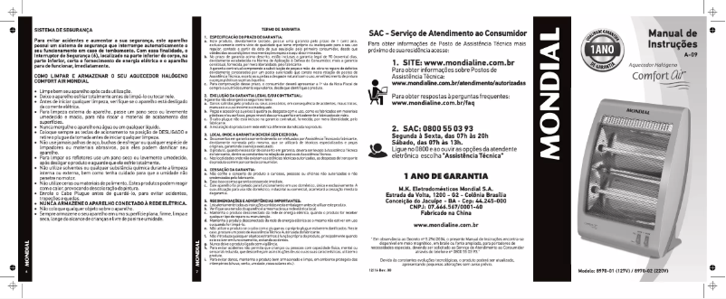 Imagen de la primera página del manual del dispositivo A-09