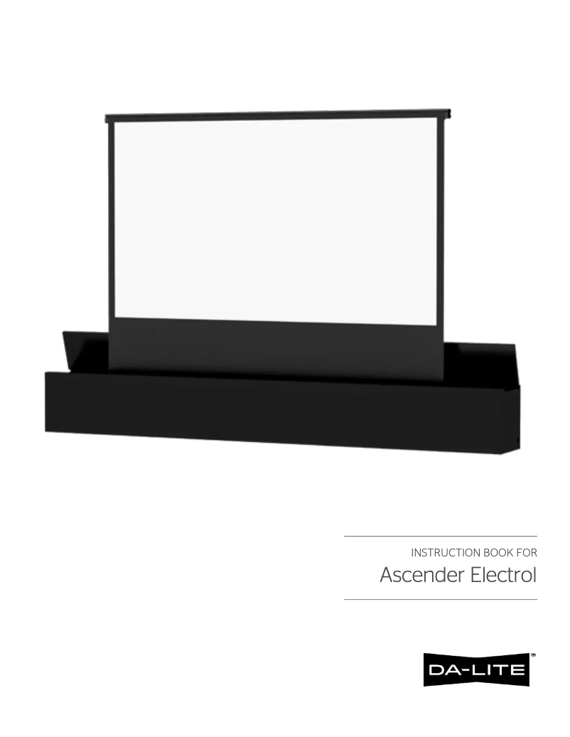 Imagen de la primera página del manual del dispositivo Ascender Electrol 84762