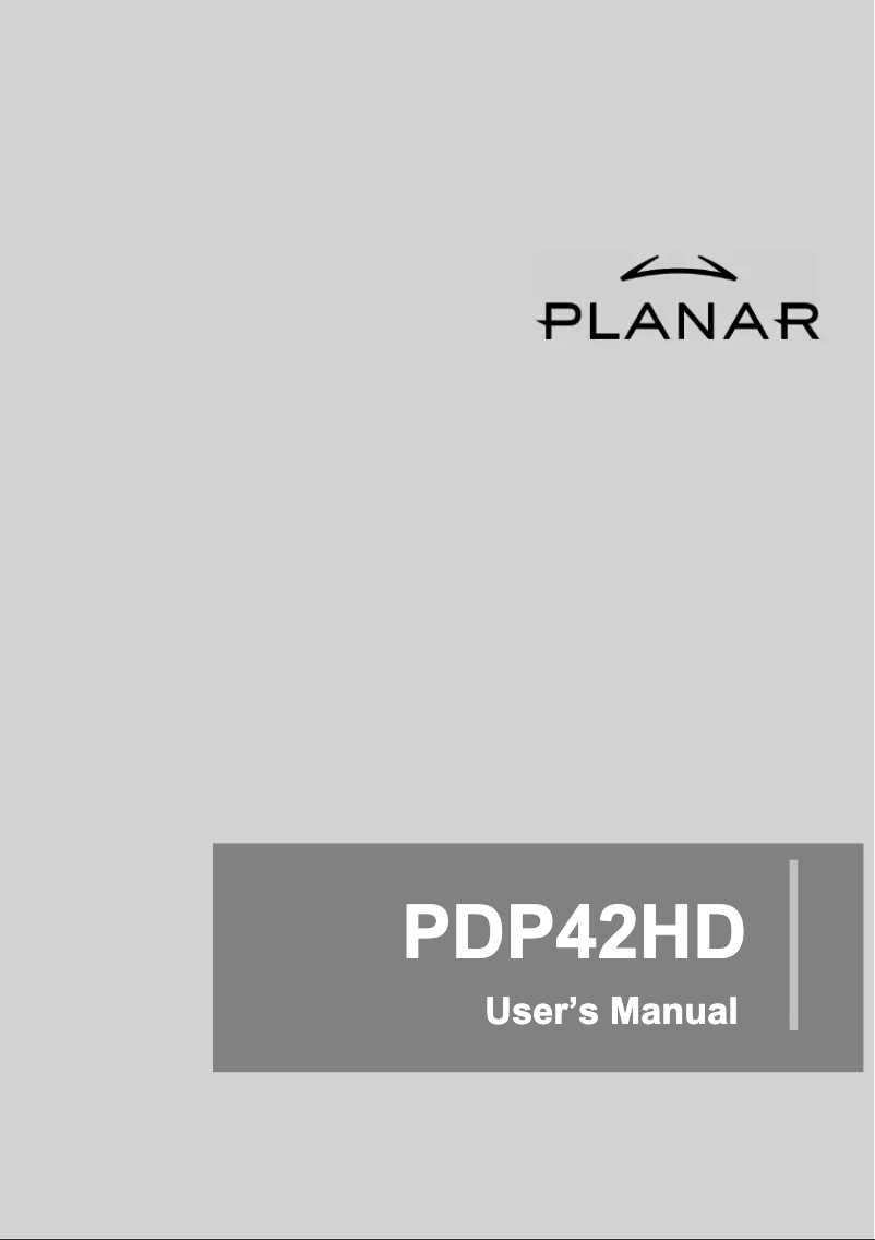 Imagen de la primera página del manual del dispositivo PDP42HD