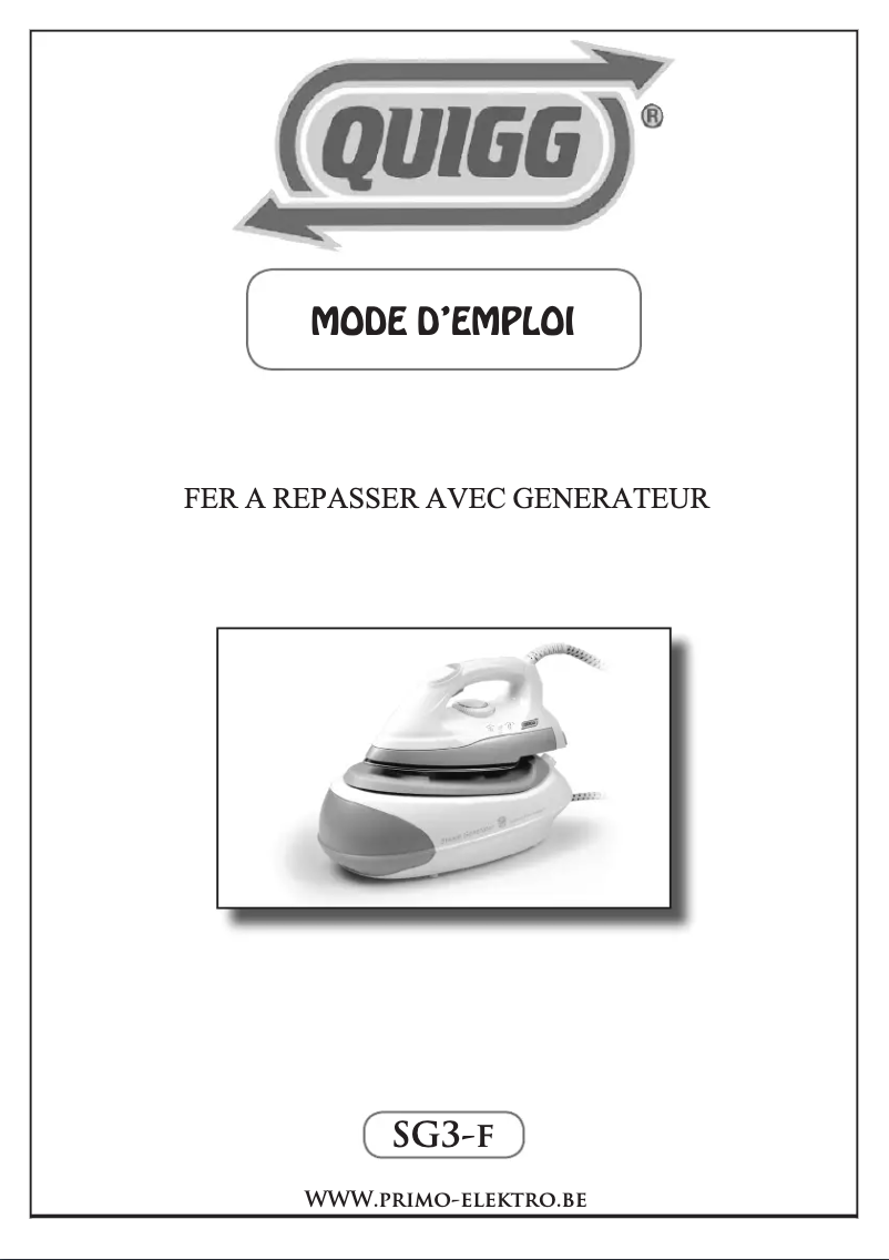 Imagen de la primera página del manual del dispositivo SG3-f