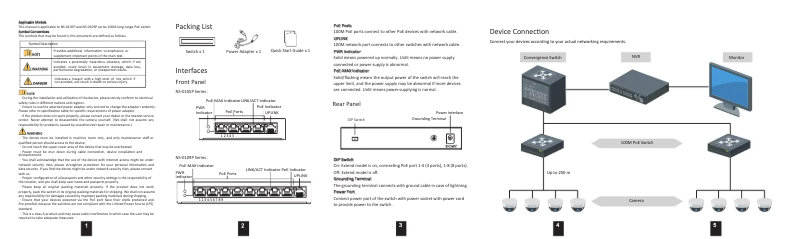 Imagen de la primera página del manual del dispositivo NS-0105P-35
