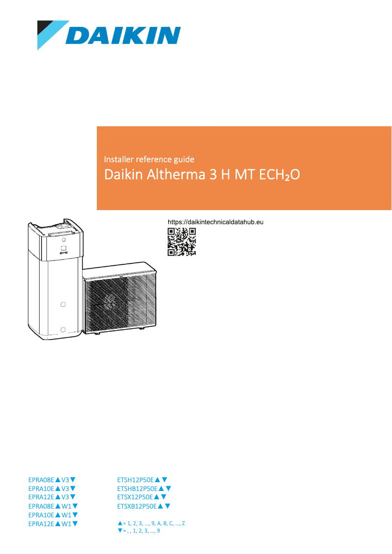 Página nº 1 - Manual de usuario Daikin EPRA10EAW1