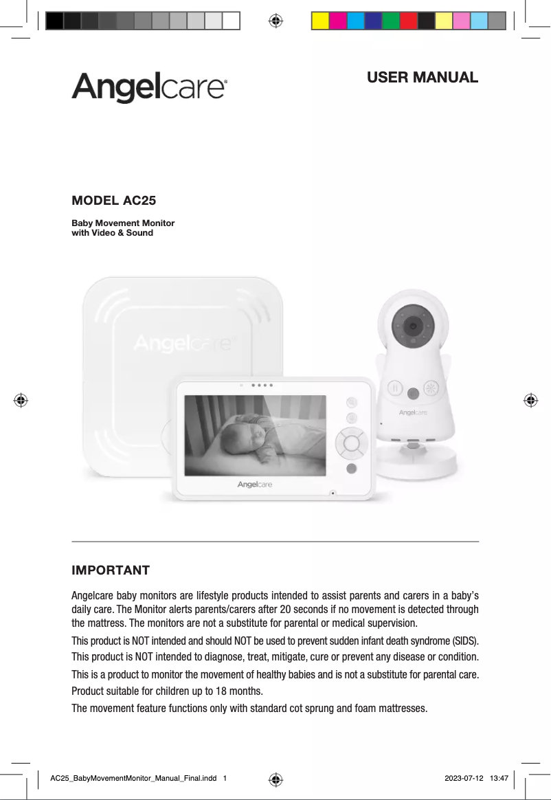 Página 1 del manual Manual de usuario Angelcare AC25