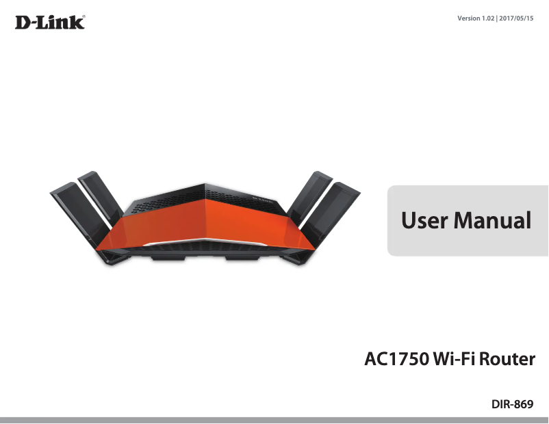 Imagen de la primera página del manual del dispositivo DIR-869