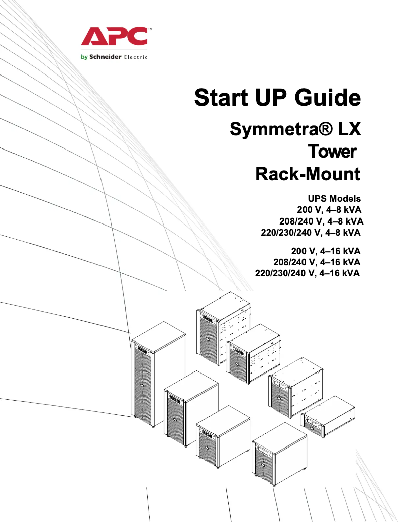 Imagen de la primera página del manual del dispositivo SYA8K16RMP