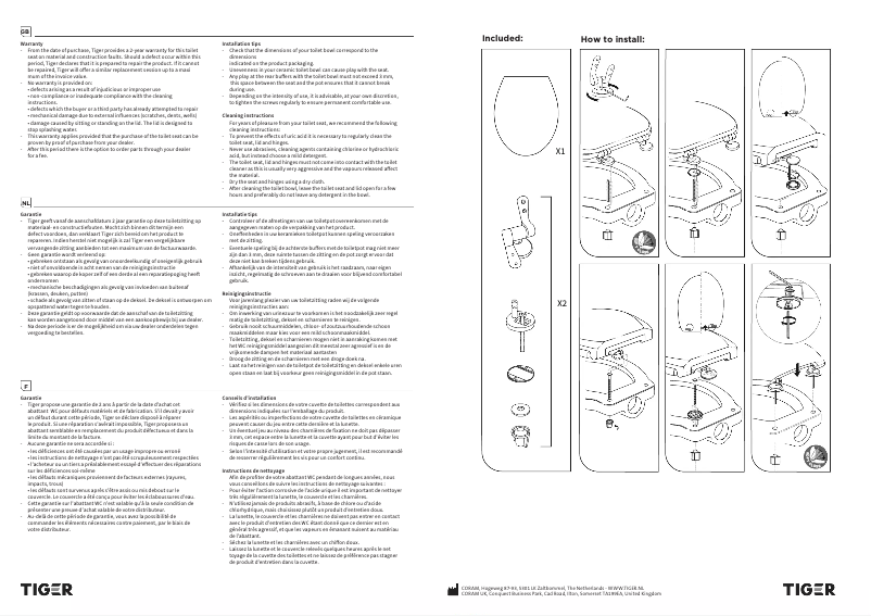 Página 1 del manual Manual de usuario Tiger Baya