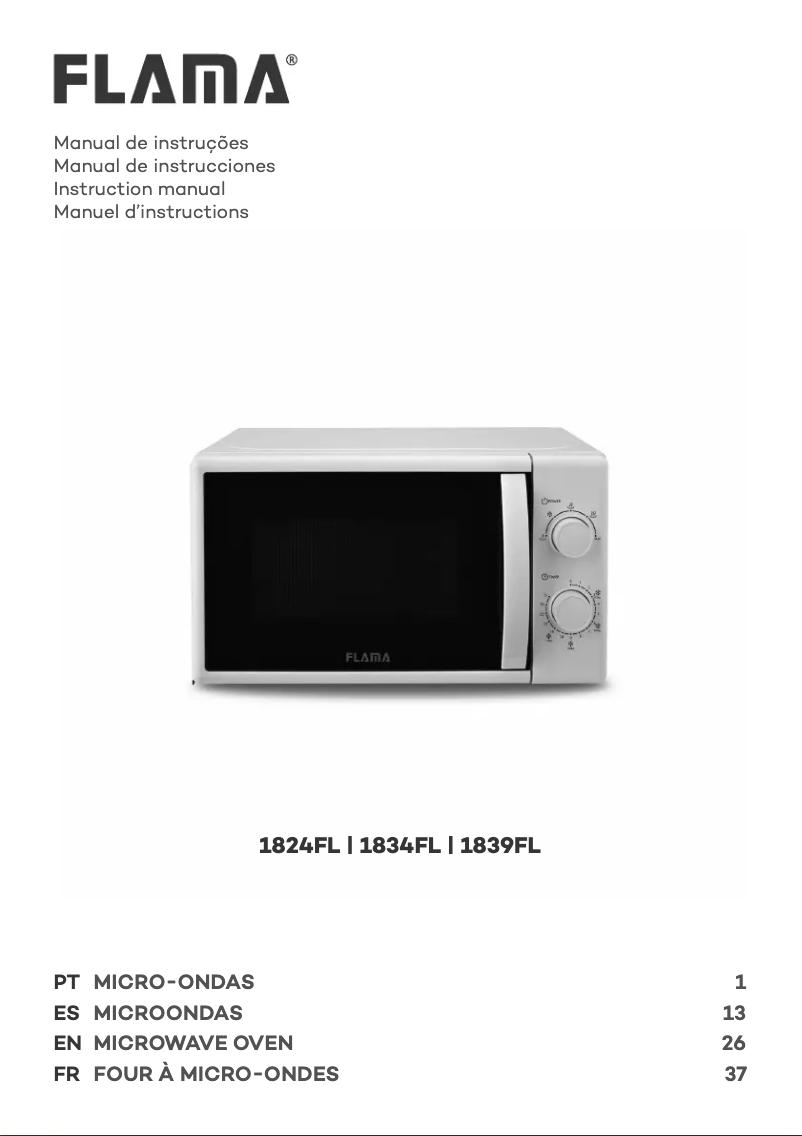 Imagen de la primera página del manual del dispositivo 1839FL