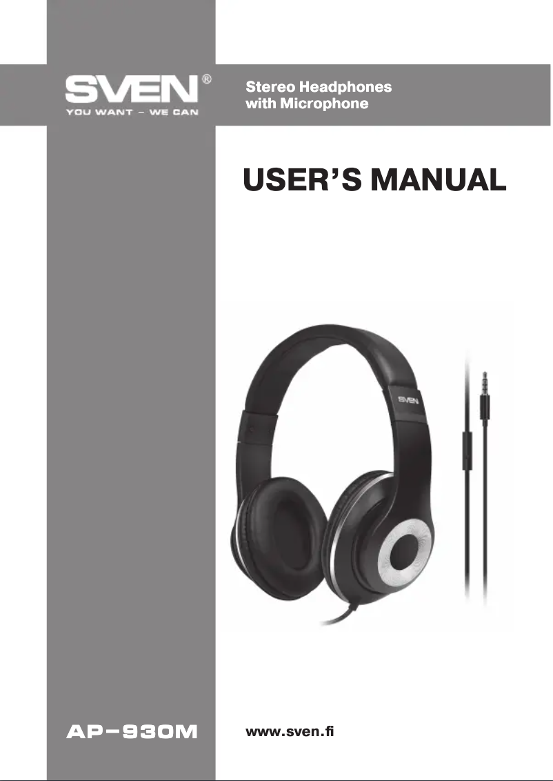 Imagen de la primera página del manual del dispositivo AP-930M