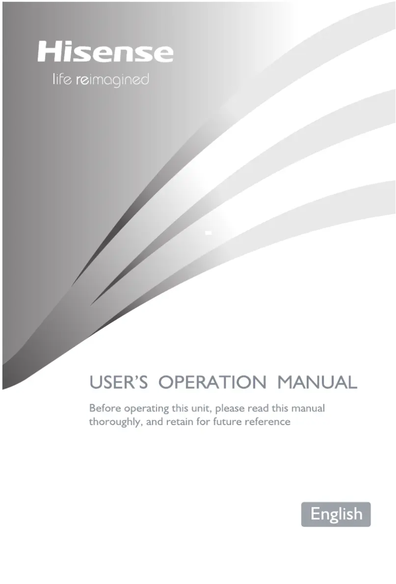 Página 1 del manual Manual de usuario Hisense RR229D4WGU