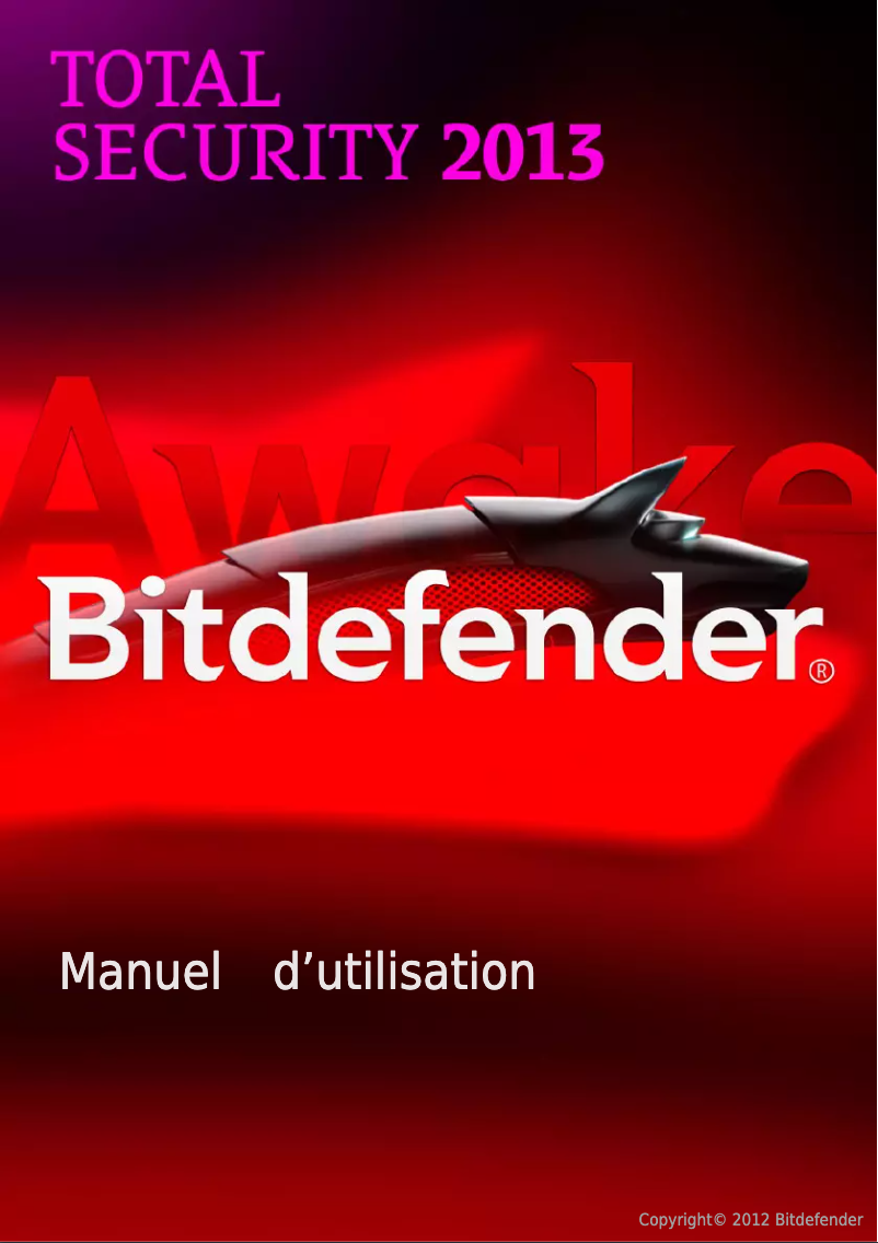 Imagen de la primera página del manual del dispositivo Total Security 2013