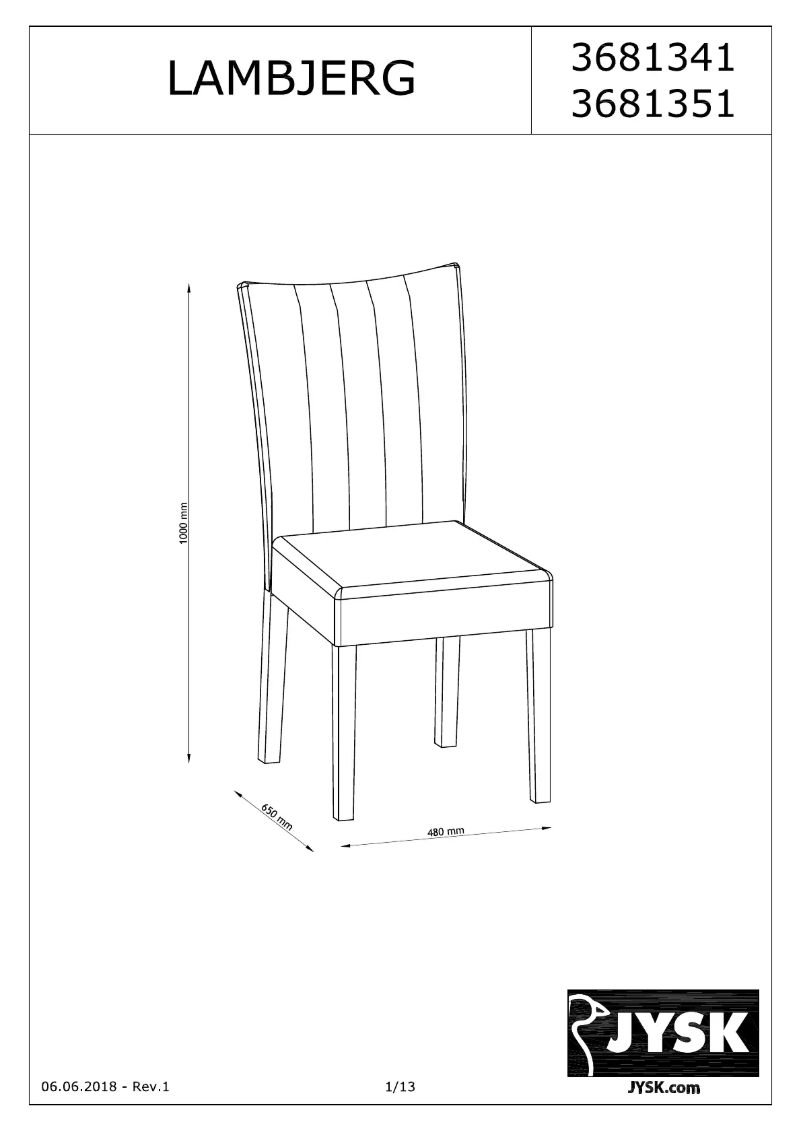 Imagen de la primera página del manual del dispositivo Lambjerg