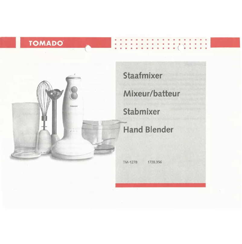 Página nº 1 - Manual de usuario Tomado TM-1278