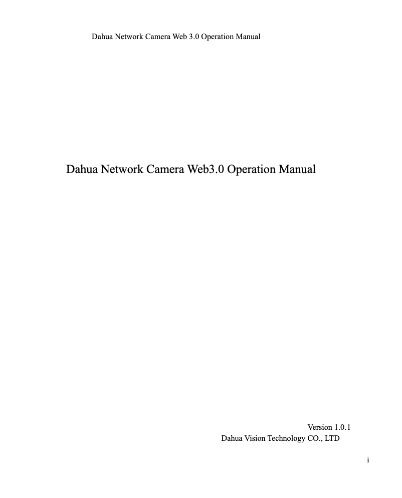 Imagen de la primera página del manual del dispositivo Ultra-Smart IPC-HFW8331E-Z5