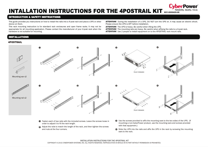 Imagen de la primera página del manual del dispositivo 4POSTRAIL