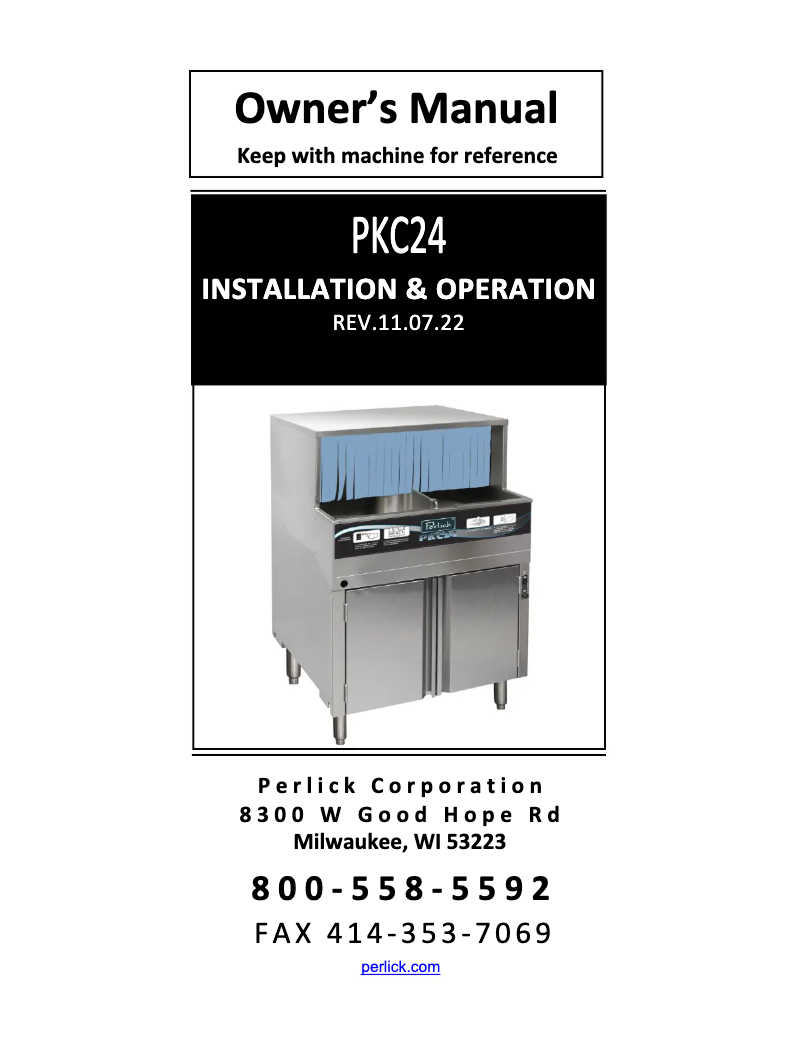 Imagen de la primera página del manual del dispositivo PKC24