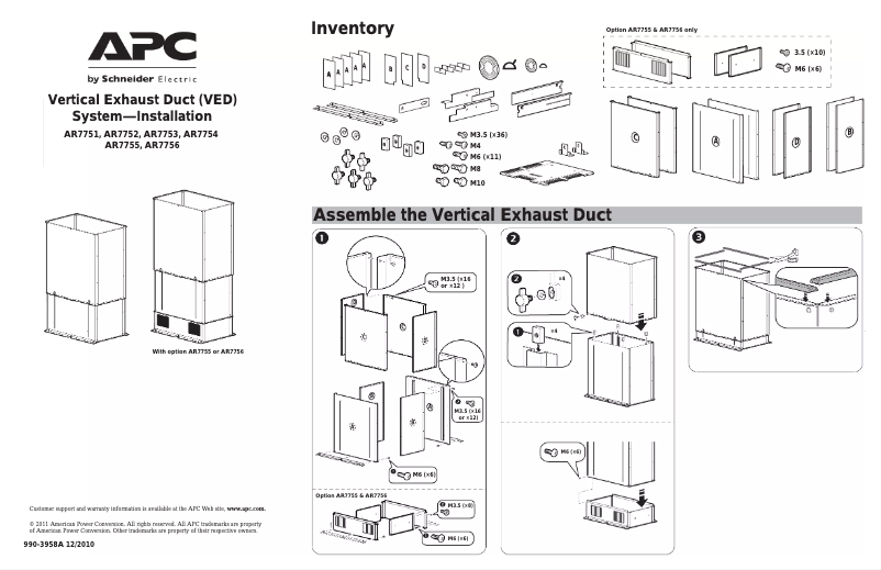 Página 1 del manual Manual de usuario APC AR7753W
