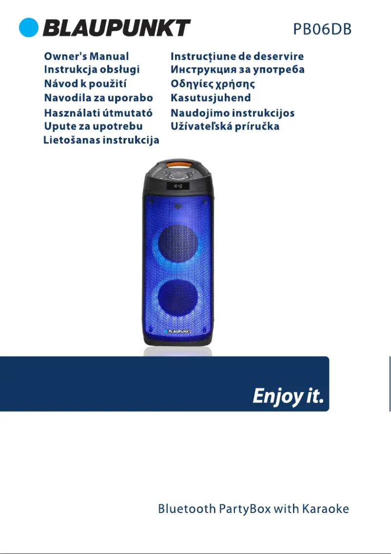 Imagen de la primera página del manual del dispositivo PB06DB