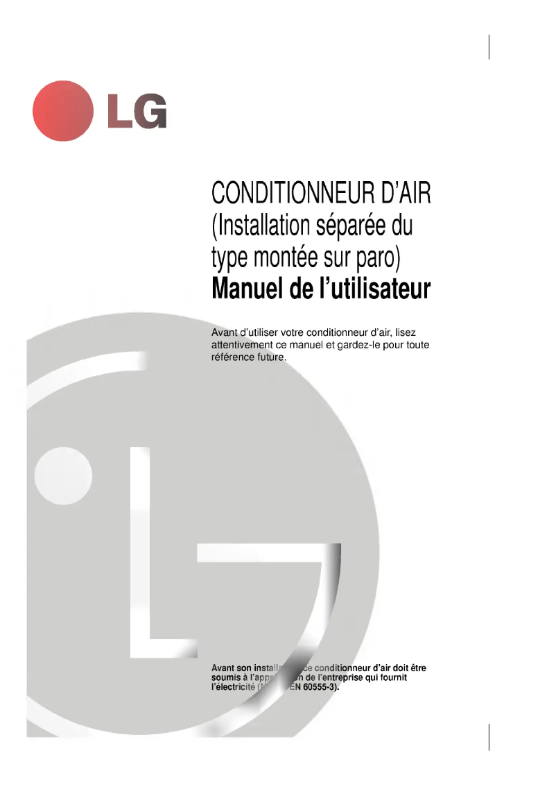 Imagen de la primera página del manual del dispositivo LS-K2661HL