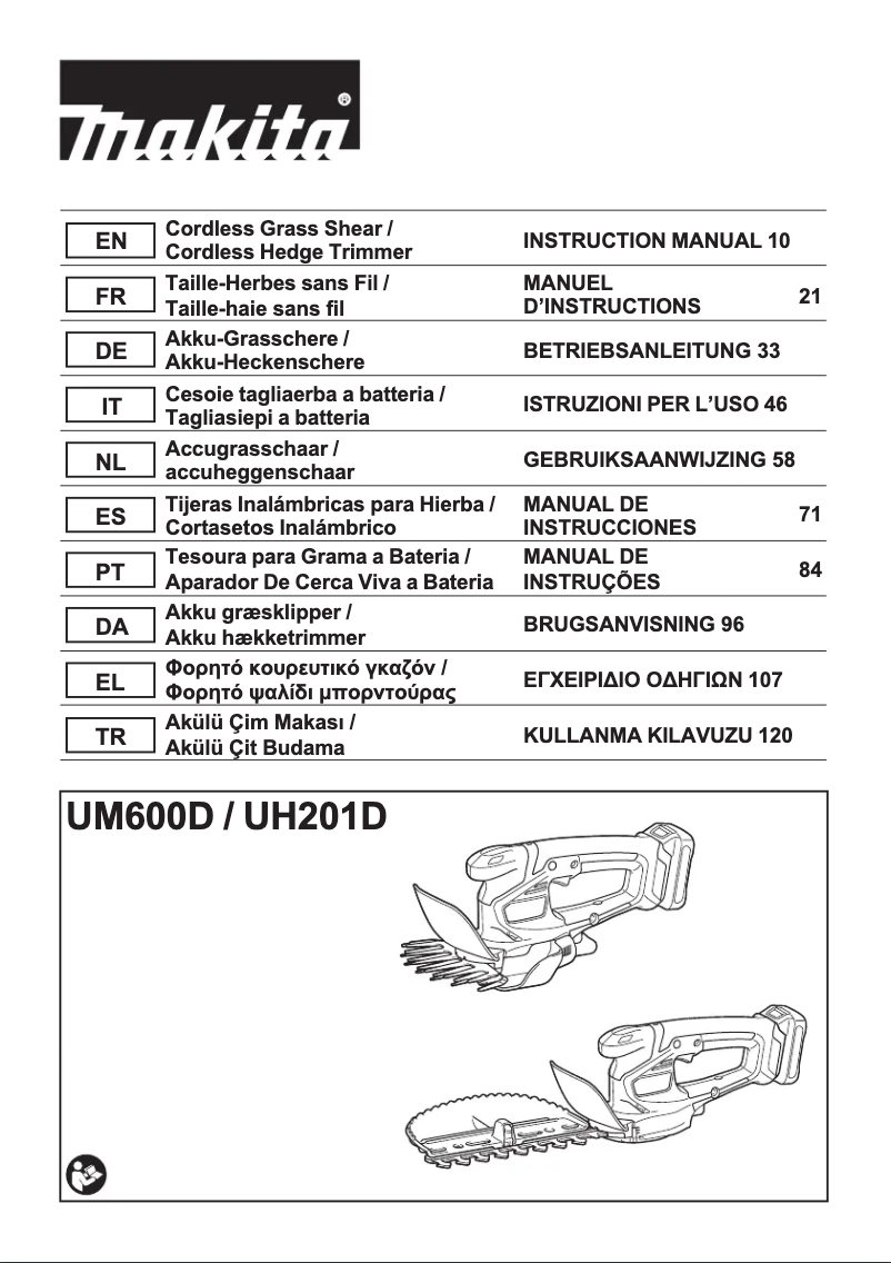 Imagen de la primera página del manual del dispositivo UM600D