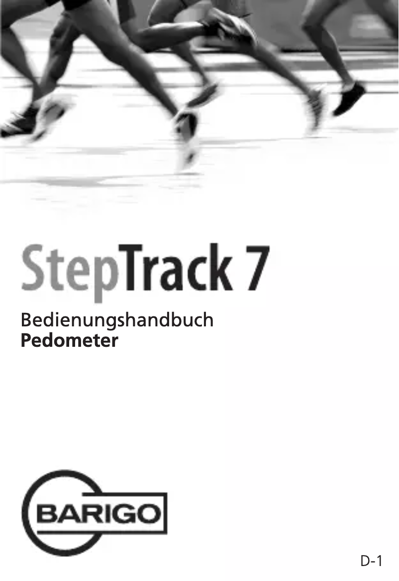 Imagen de la primera página del manual del dispositivo StepTrack 7