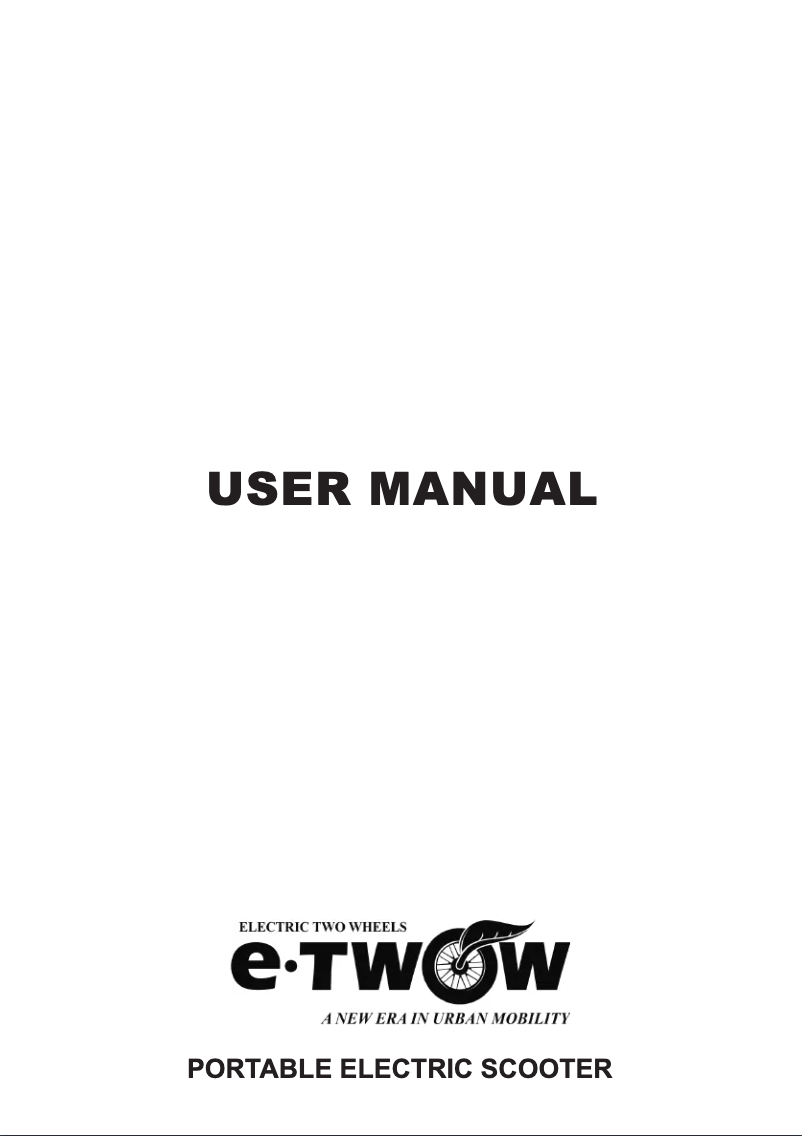 Página 1 del manual Manual de usuario E-Twow S2 Booster Plus S+