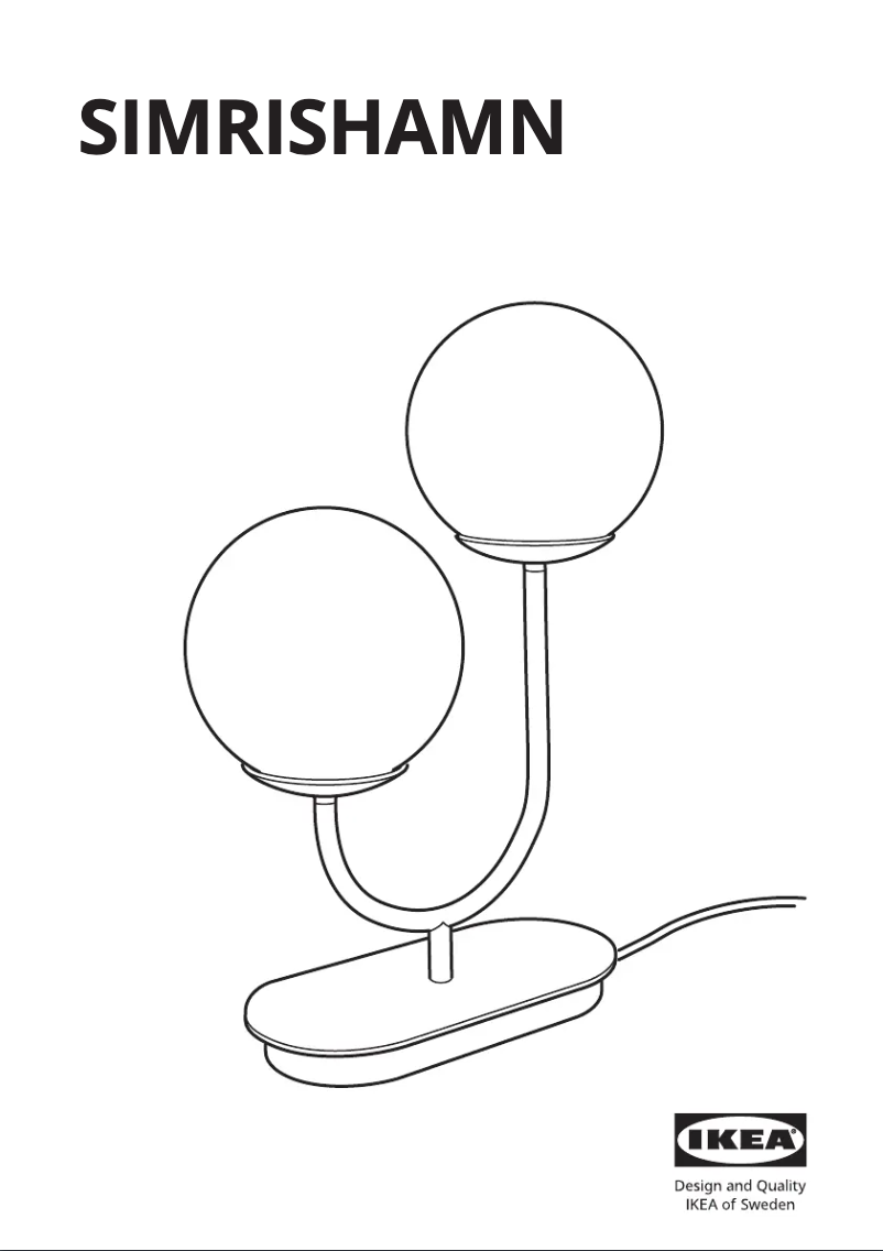 Página 1 del manual Manual de usuario Ikea SIMRISHAMN 404.376.84