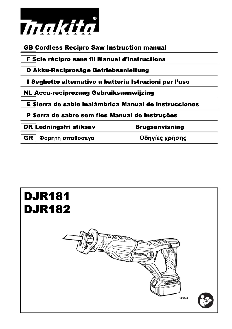 Imagen de la primera página del manual del dispositivo DJR181RM