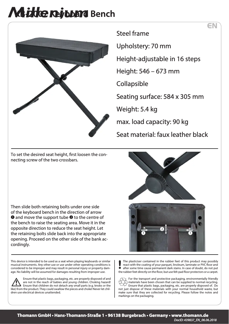 Imagen de la primera página del manual del dispositivo KB-2007