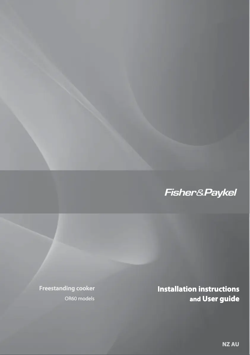 Página 1 del manual Manual de usuario Fisher & Paykel OR60SDBGFX2