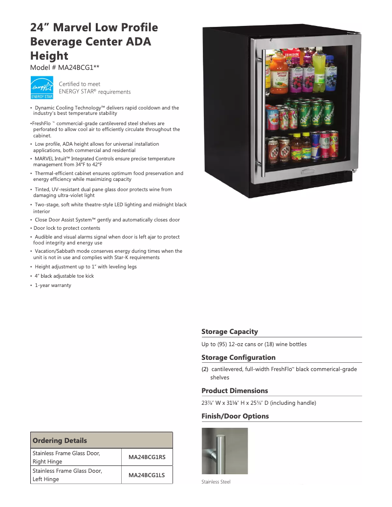 Imagen de la primera página del manual del dispositivo MA24BCG1LS