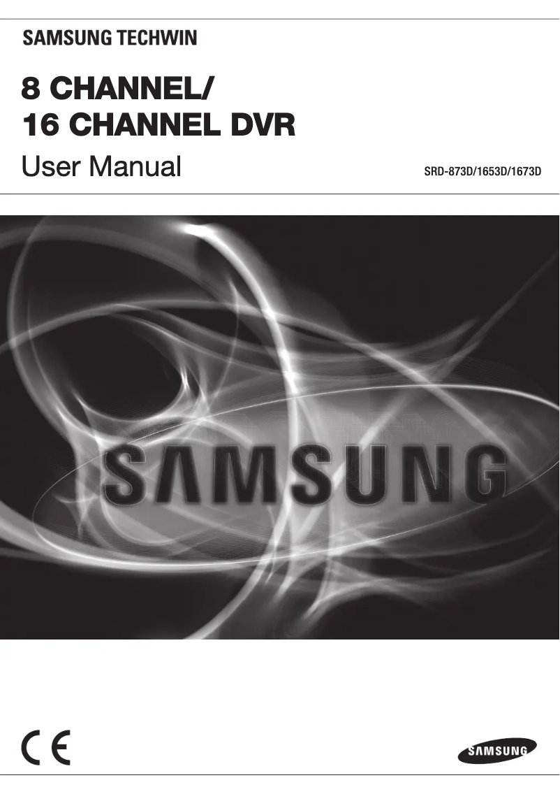 Imagen de la primera página del manual del dispositivo SRD-1673D digital video recorder