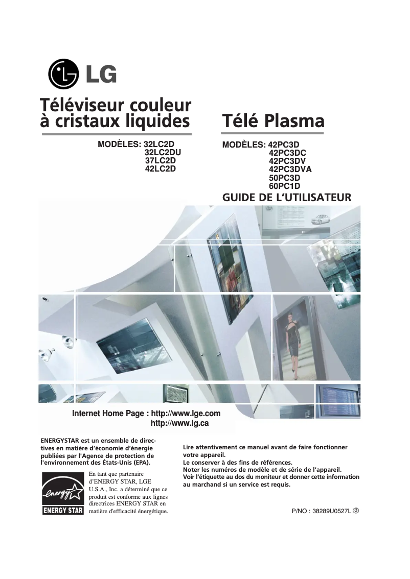 Imagen de la primera página del manual del dispositivo 42PC3DVA