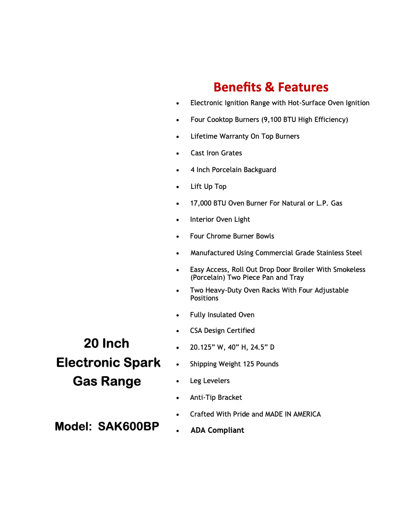 Imagen de la primera página del manual del dispositivo SAK600BP