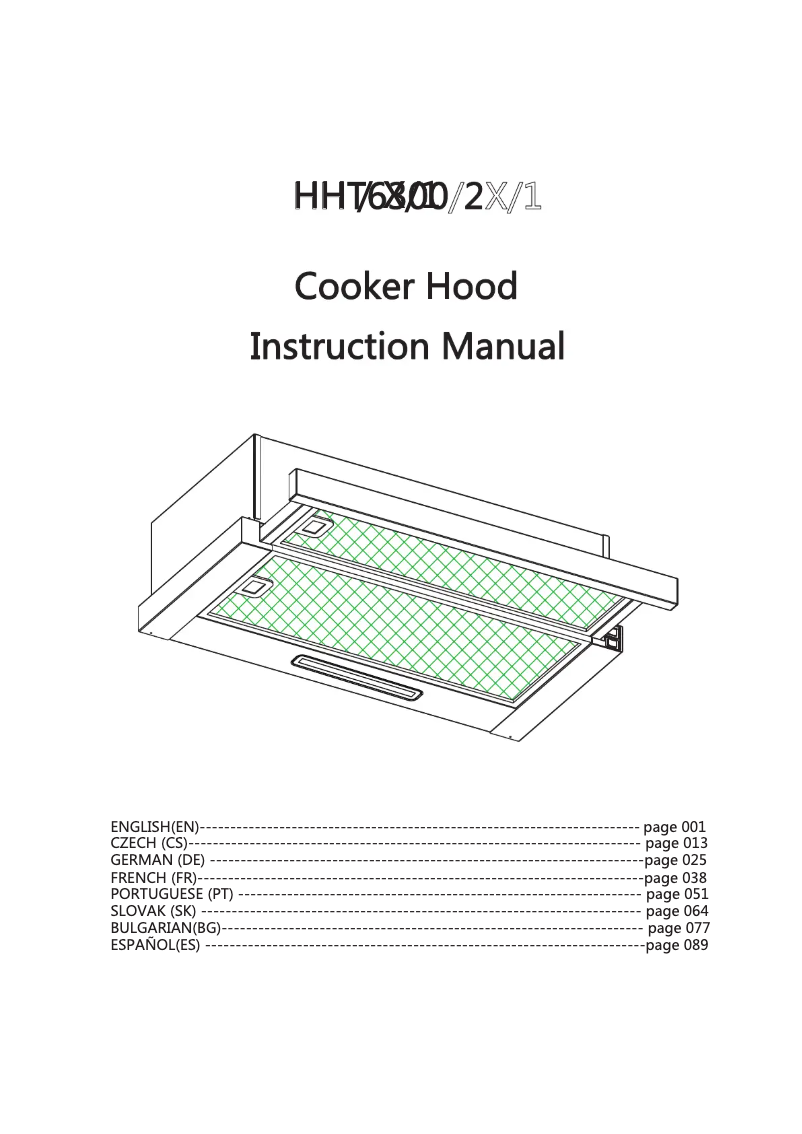 Imagen de la primera página del manual del dispositivo HFT600X