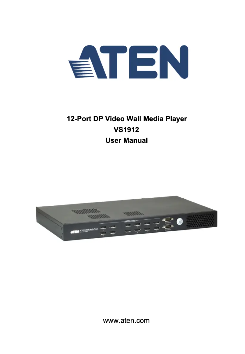 Página nº 1 - Manual de usuario ATen VS1912