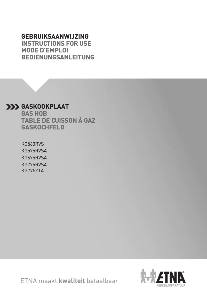 Página 1 del manual Manual de usuario Etna KG575RVSA
