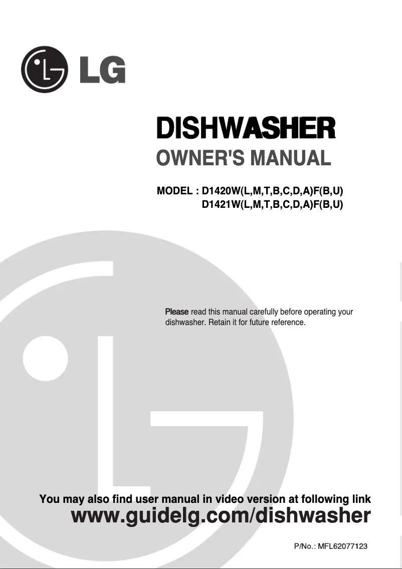 Página 1 del manual Manual de usuario LG D1420LF