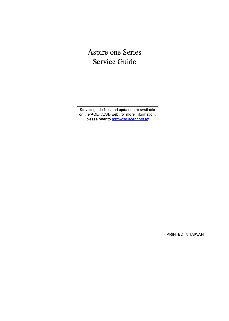 Página nº 1 - Manual de usuario Acer 8KB-FV1