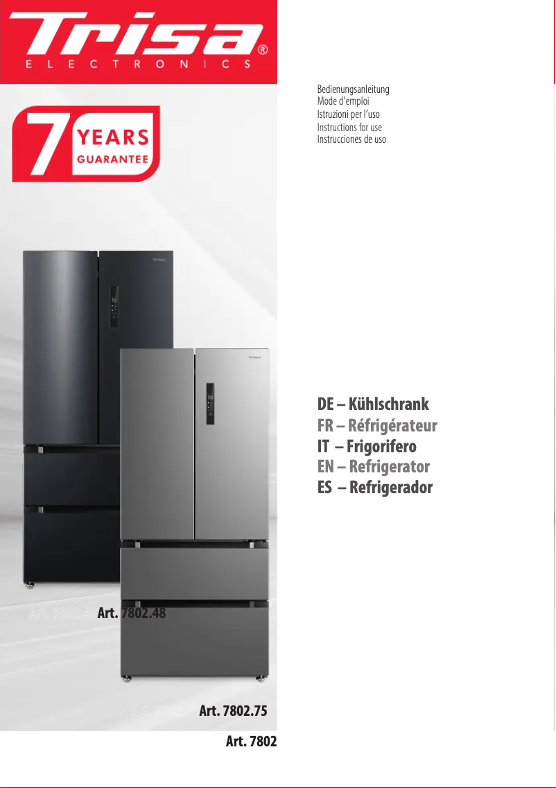 Página 1 del manual Manual de usuario Trisa Food Center