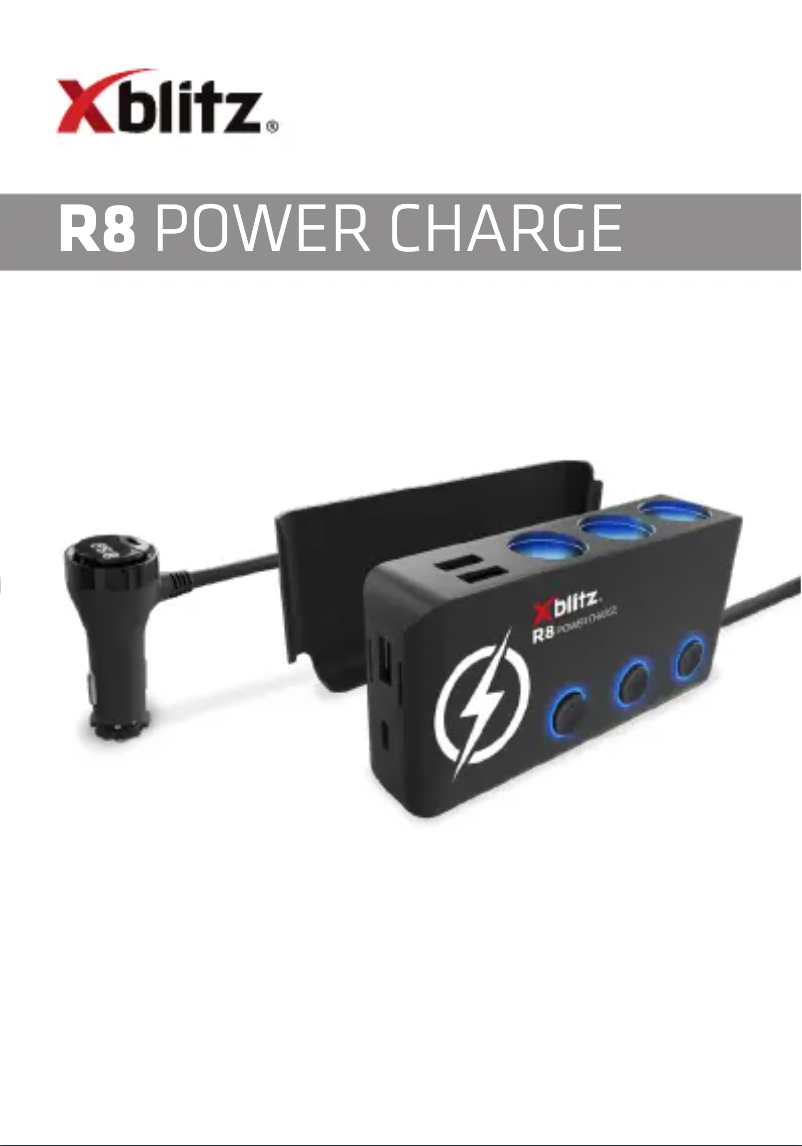 Página 1 del manual Manual de usuario Xblitz R8 Power Charge