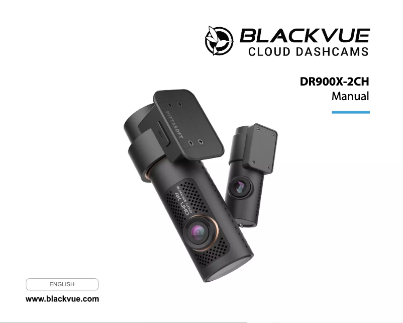 Página 1 del manual Manual de usuario BlackVue DR900X-2CH