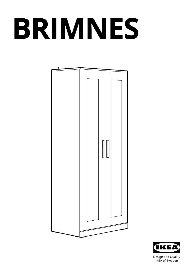 Página 1 del manual Manual de usuario Ikea BRIMNES 305.747.99