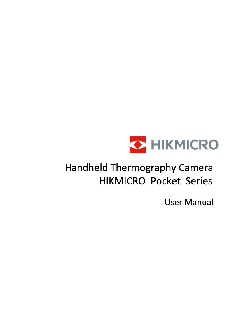Página 1 del manual Manual de usuario Hikmicro Pocket1