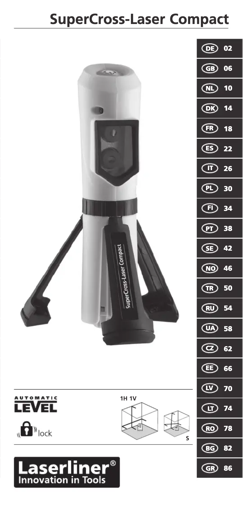 Página 1 del manual Manual de usuario Laserliner SuperCross-Laser Compact