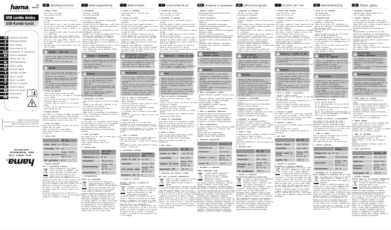 Página nº 1 - Manual de usuario Hama 00054142