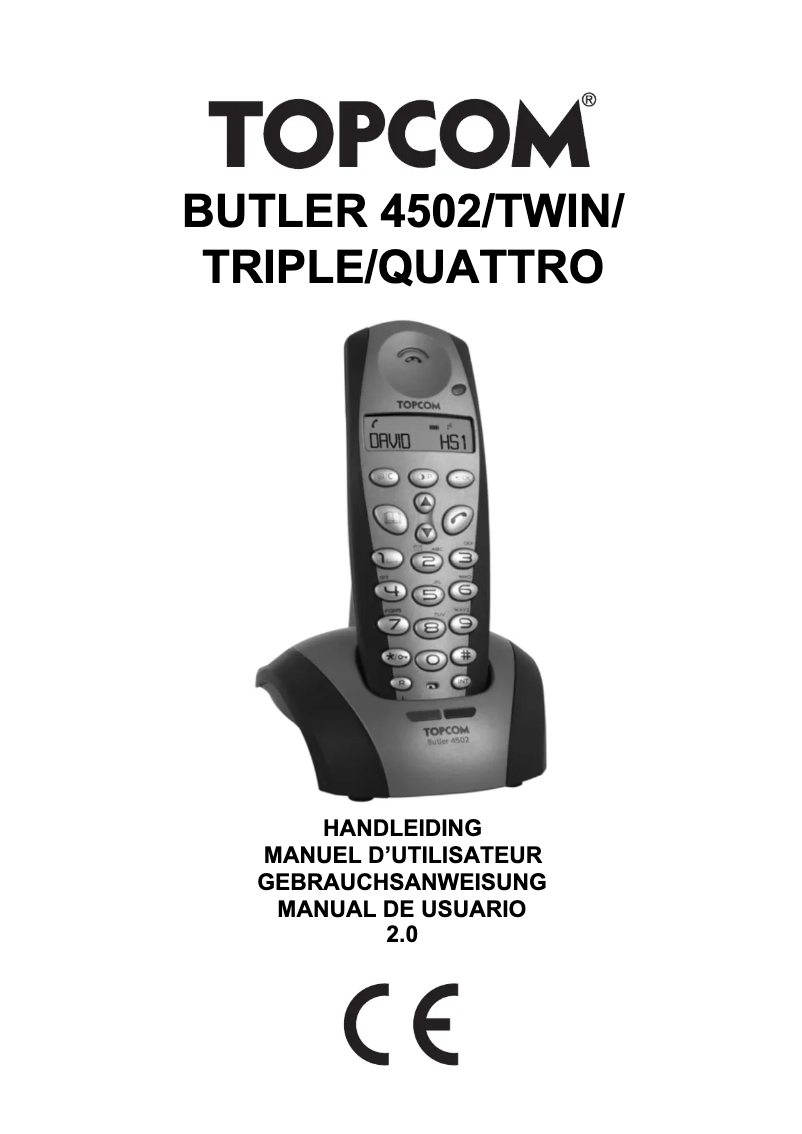 Imagen de la primera página del manual del dispositivo Butler 4502