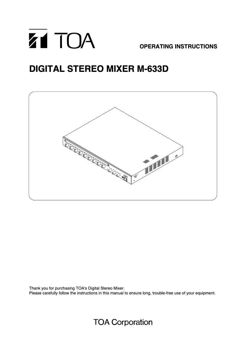 Imagen de la primera página del manual del dispositivo M-633D